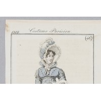 Moda ok. 1818. Wg. Horace'a Verneta,  z serii Costume Parisien. Francja, 1818.